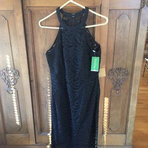 Lilly Pulitzer Womens Kenna Black Lace Dress size 8 NWT